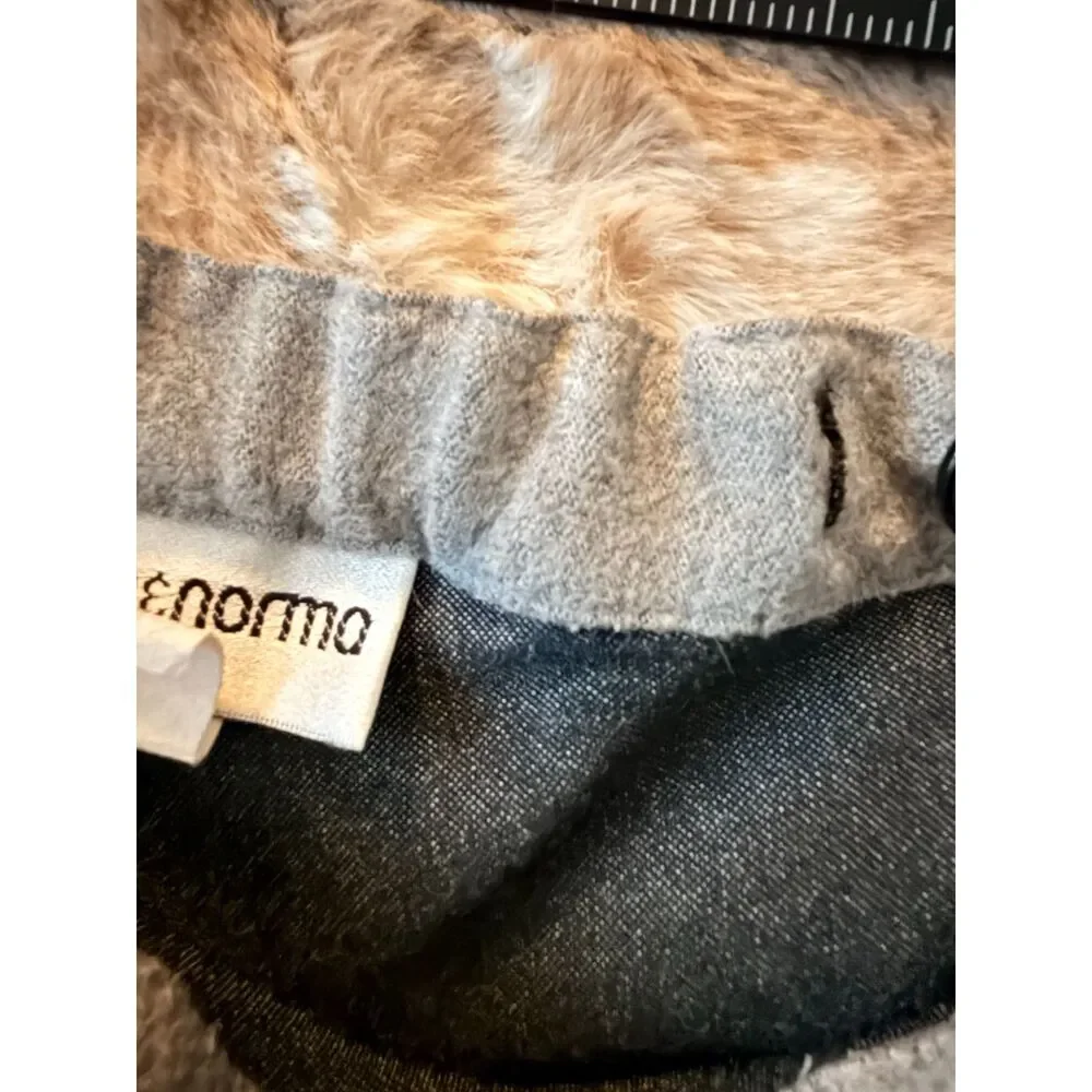 S Vintage Bonnie & Norma Light Gray Wool Maxi Skirt